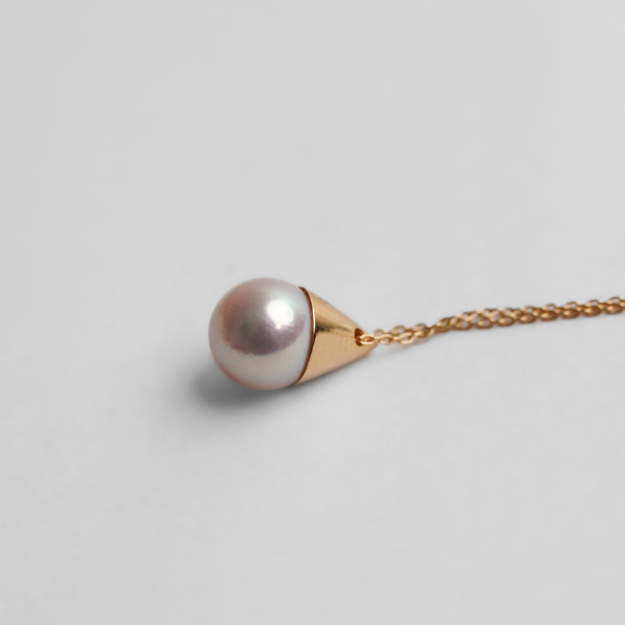 Round Akoya pearl necklace (8.5mm / vertical)