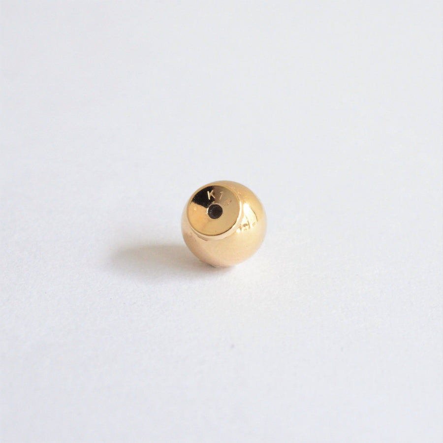 Half pearl × K18 pierced earring (Horizontal / K18 basic clasp)