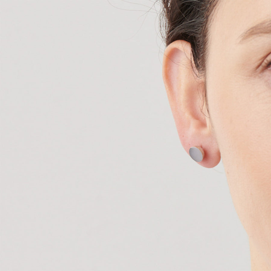 K18WG pierced earring (Horizontal / K18WG basic clasp)