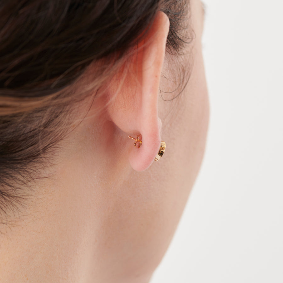 K18 pierced earring (Horizontal / K18 basic clasp)