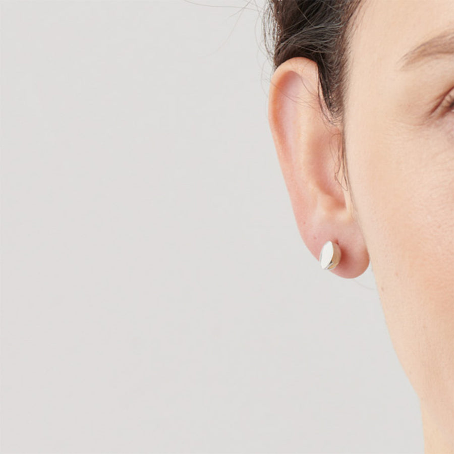 K18WG pierced earring (Diagonal / K18WG basic clasp)