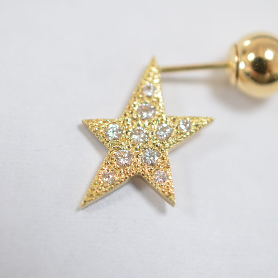 star pierce ( diamond / K18 /reversible / pave)